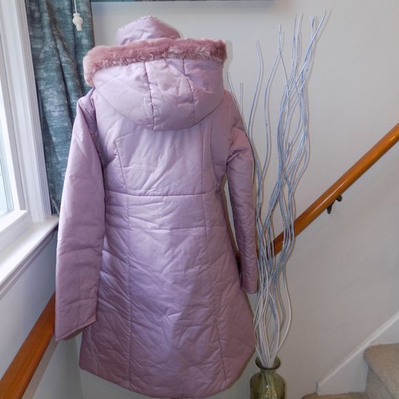 GREEN PARK Lavendar Rose Puffer Coat Size 13 - Picture 2 of 2